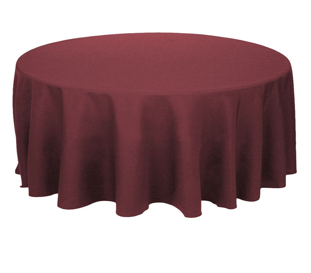 Burgundy Round Tablecloth (150cm)