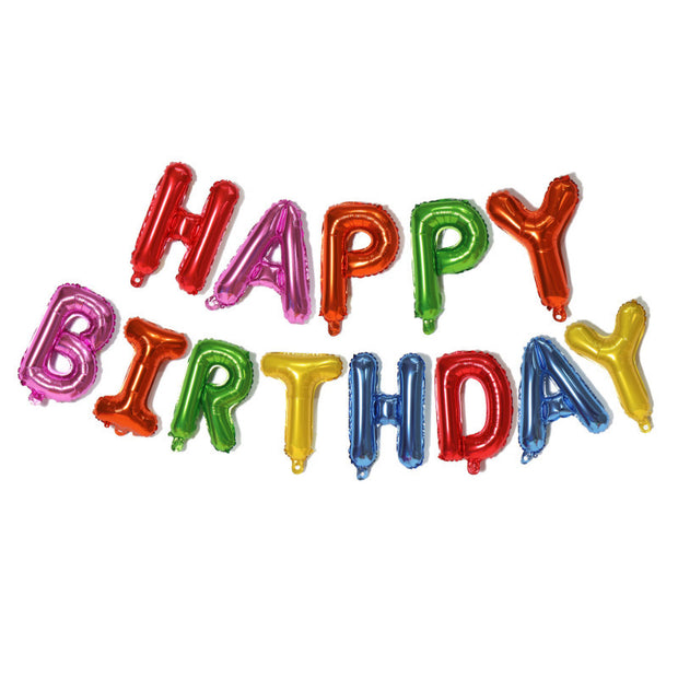 Happy Birthday Balloon Kit Rainbow