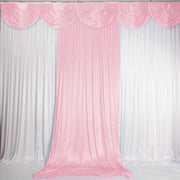 Blush Ice Silk Satin Backdrop Convertible Panels 1mx3m With Swag 
