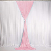 Blush Ice Silk Satin Backdrop Convertible Panels 1mx3m Tied