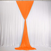 Orange Ice Silk Satin Backdrop Convertible Panels 1mx3m No Swag