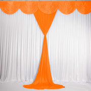 Orange Ice Silk Satin Backdrop Convertible Panels 1mx3m
