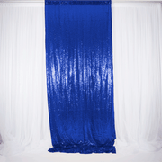 Royal Blue Sequin Backdrop Curtain 3m x 1.25m Single Panel
