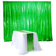 Sequin Table Runner - Jade / Emerald Green With matching backdrop