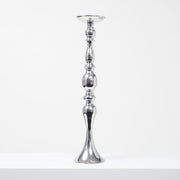 Silver Candlestick Pedestal Candelabra and Centrepiece Vase - (58cm Tall)