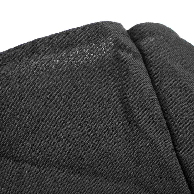 black spun polyester tablelcoth close up fabric