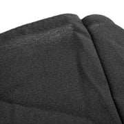 Black Rectangle Tablecloth (220x380cm) - Spun Polyester