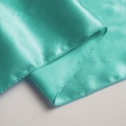 Satin Chair Sashes Close Up - Turquoise