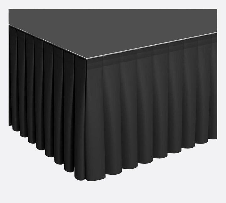 Black Stage Skirting (30cm x 3m) + BONUS Skirting Clips