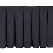 Black Stage Skirting (30cm x 3m) + BONUS Skirting Clips Closeup 1