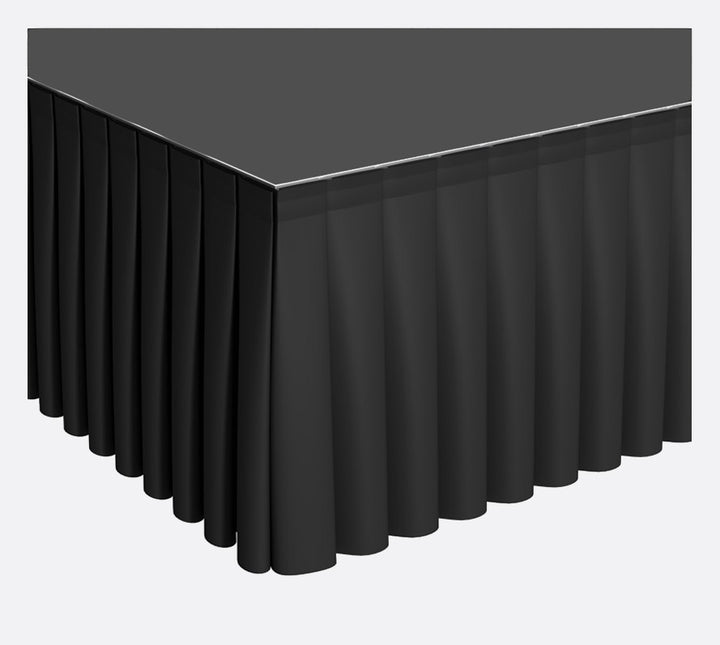 Black Stage Skirting (60cm x 3m) + BONUS Skirting Clips