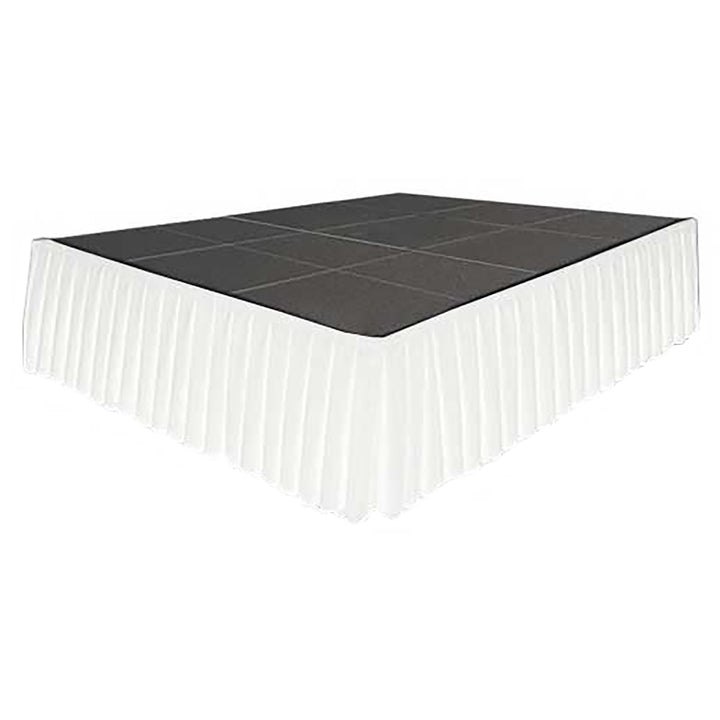 90cm High White Stage Skirting / Table Skirting (3m) Large