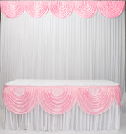 Ice Silk Satin 3m Swag  - Light Pink