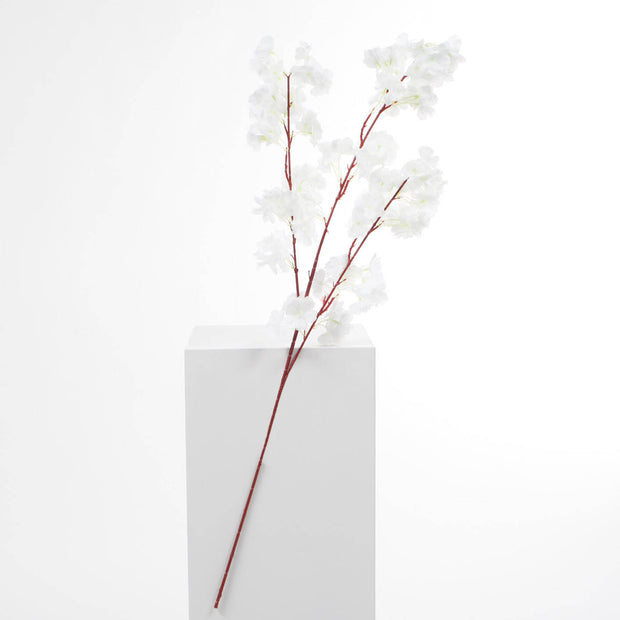 Thick Cherry Blossom Branch - White (1.1m)