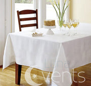 Ivory Rectangle Tablecloth (137x244cm) close up 
