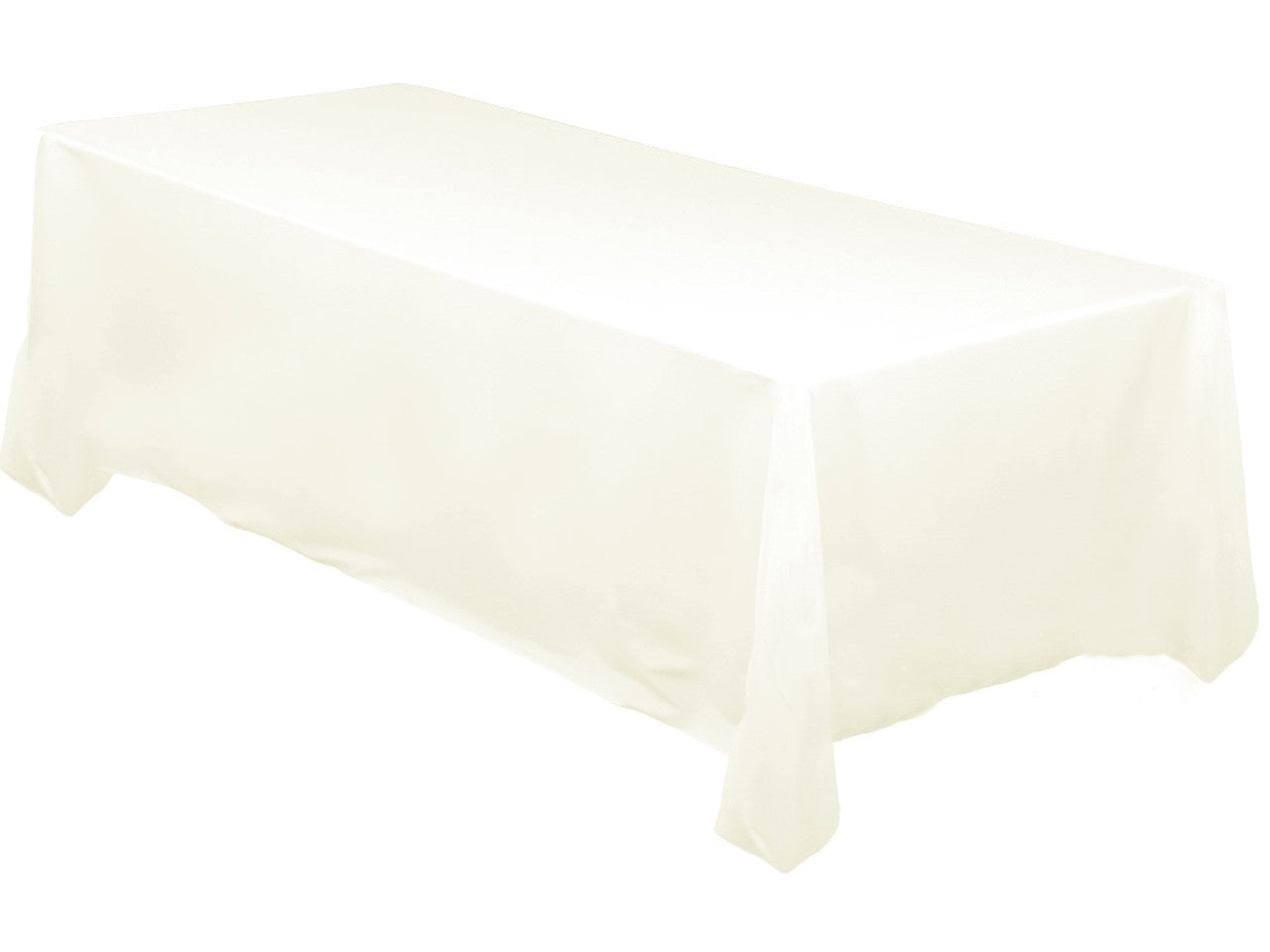 Shop Ivory Rectangle Tablecloths (153x320cm) | Luna Wedding & Event ...