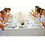 White Rectangle Tablecloth (153x259cm) function 