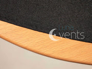 Black Round Tablecloth (300cm) Edge Stitching
