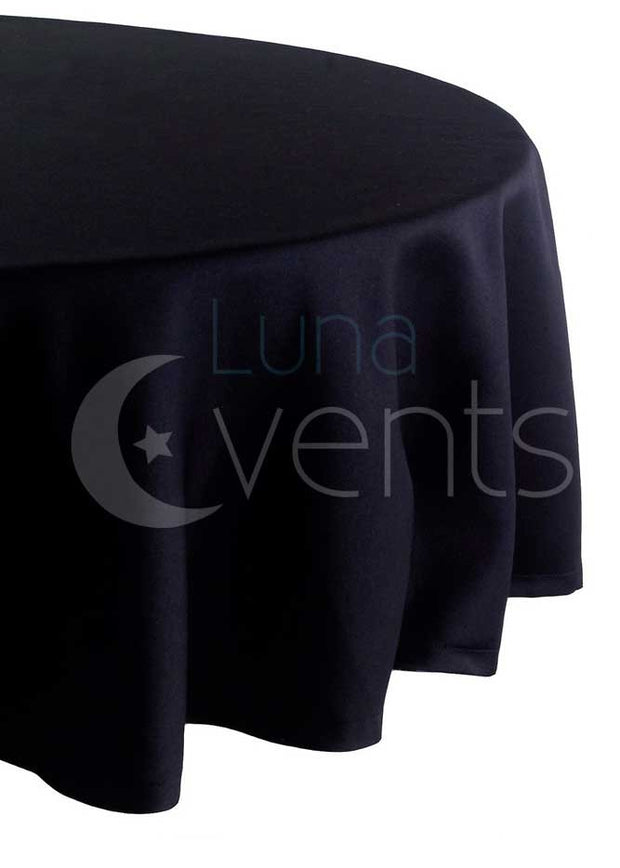 Black Round Tablecloth (300cm) Side