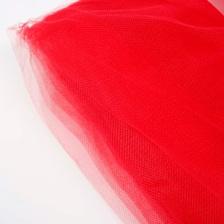 Red Large Tulle Fabric Roll Bolt Wedding Party Material