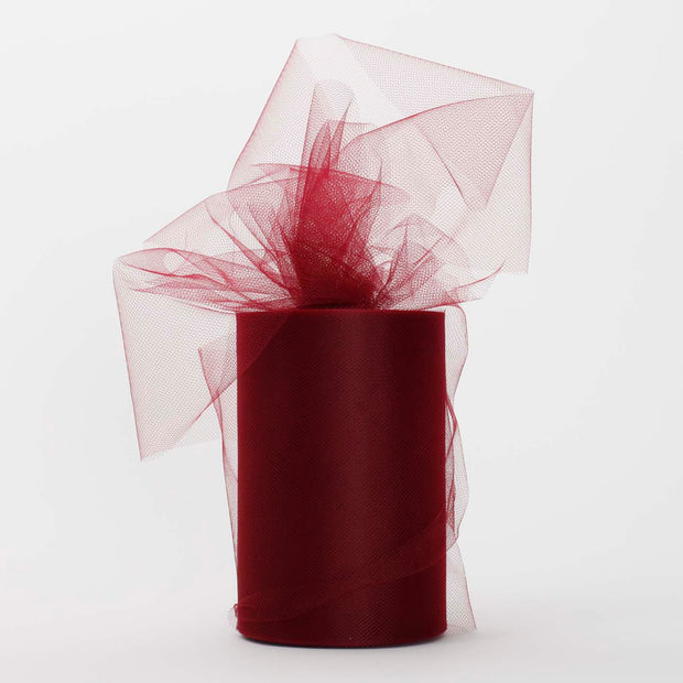 Burgundy Medium Tulle Fabric Roll Wedding Party Material