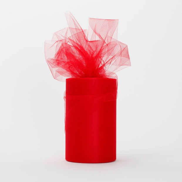 Red Medium Tulle Fabric Roll Wedding Party Material