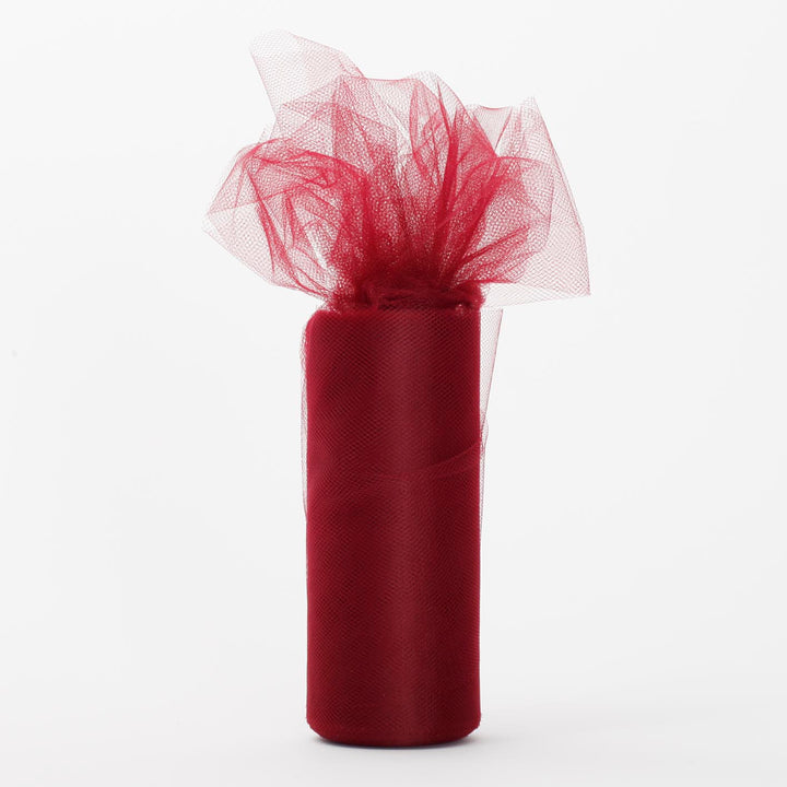 Burgundy Tulle Fabric Roll Wedding Party Material