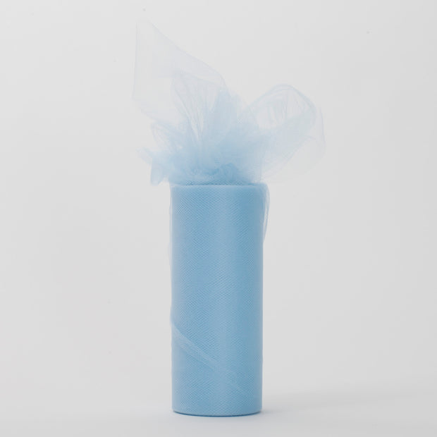 Light Blue Tulle Fabric Bolt Roll Wedding Party Material