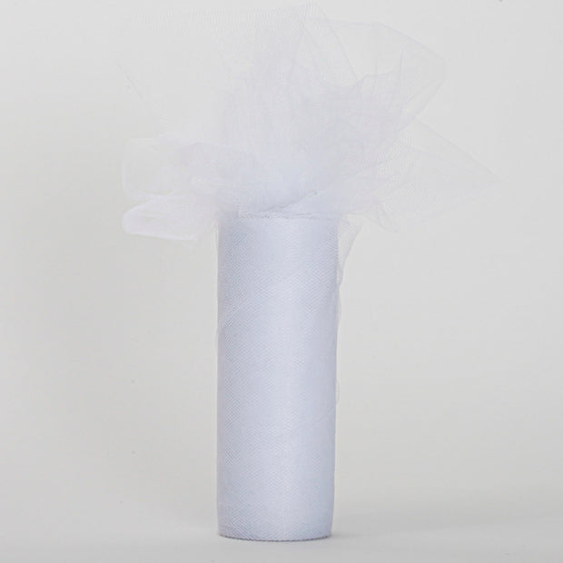White Tulle Fabric Bolt Roll Wedding Party Material