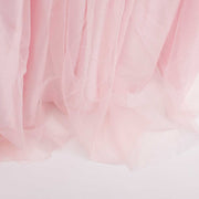 Tulle and Ice Silk Layered Table Skirting - Blush (3m) Bottom