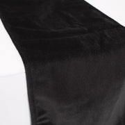 Elegant Black Velvet Table Runner