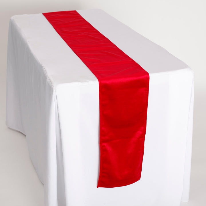 Luxurious Red Velvet Table Runner