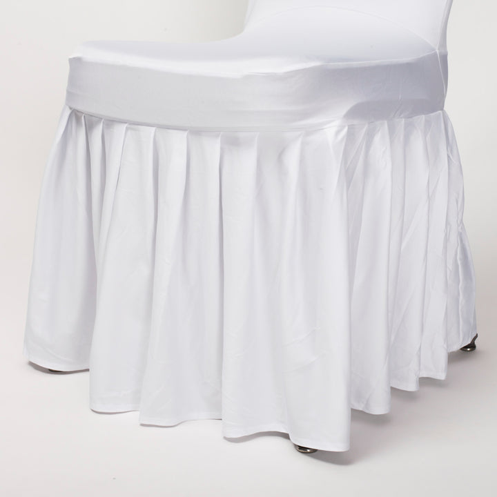 White Princess Lycra Chair Cover Wedding Event Party