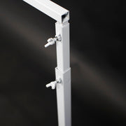 Height Adjustable Freestanding Frame - White (90cm wide x150cm high) Adjusting knobs 1