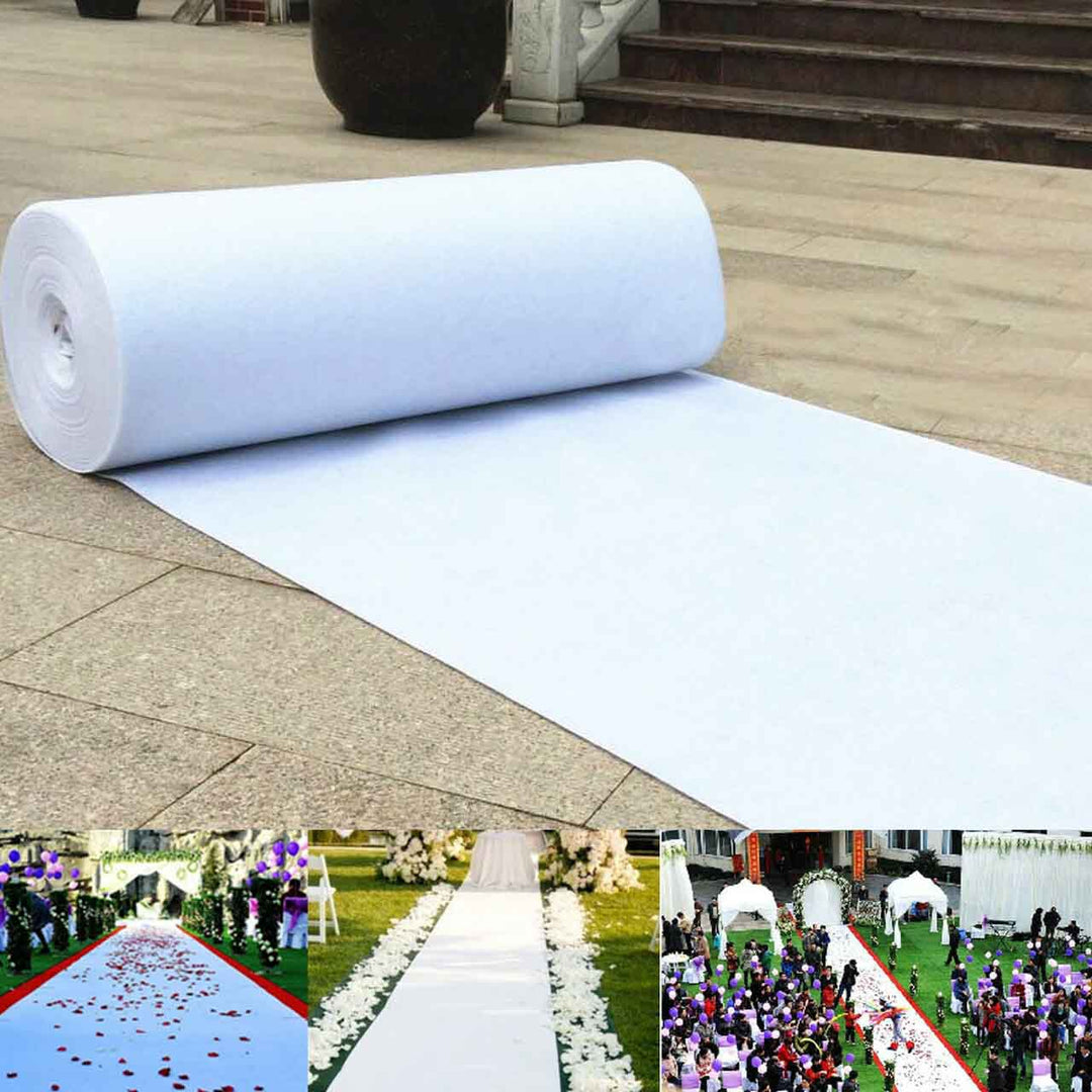 White Carpet Runner Aisle Runner / White - 10m Length