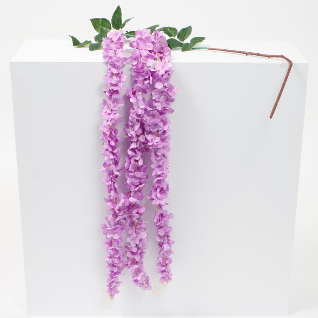 Large Premium Hanging Wisteria Garland - Purple (1.6m)