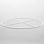 White Ceiling Draping Ring with Centre Cross (ring only)