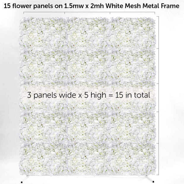 Flower Wall Mesh Frame - Square Edge - GOLD (2mx1.5m)
