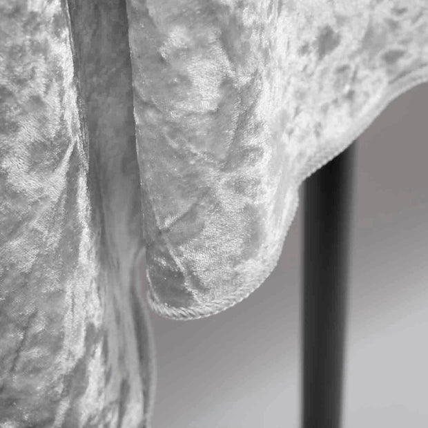 White Velvet Rectangle Tablecloth (153x259cm)
