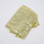 Champagne Gold Sequin Tablecloth 125x240cm Folded