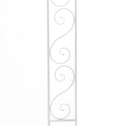 White Wedding Arch - Vintage Scroll Design detail 1