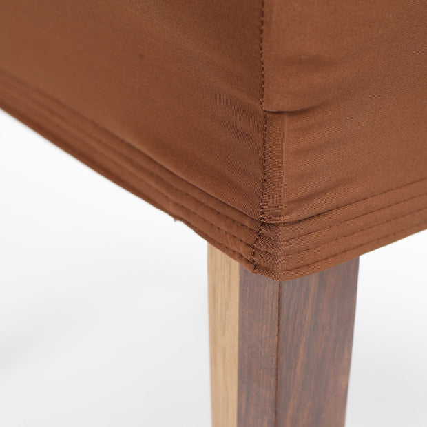 Lycra Chair Covers (Toppers) - Brown Elastic Edging