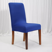 Lycra Chair Covers (Toppers) - Royal Blue On Dining Chair