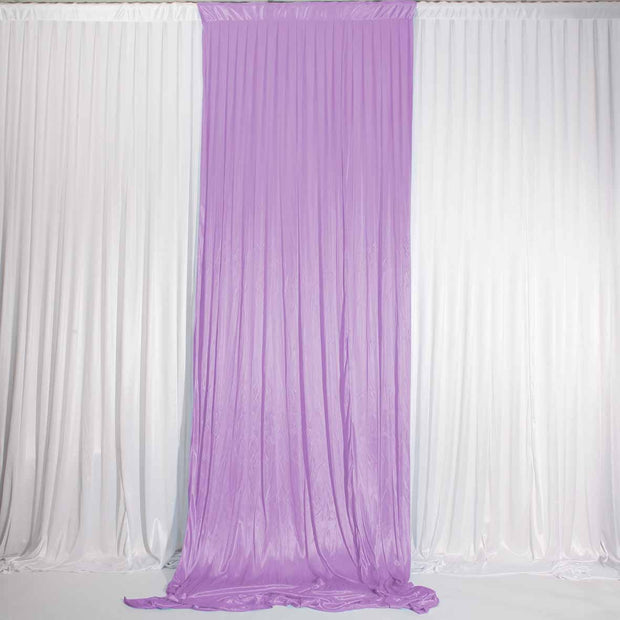 Lavender Ice Silk Satin Backdrop Convertible Panels 1mx3m