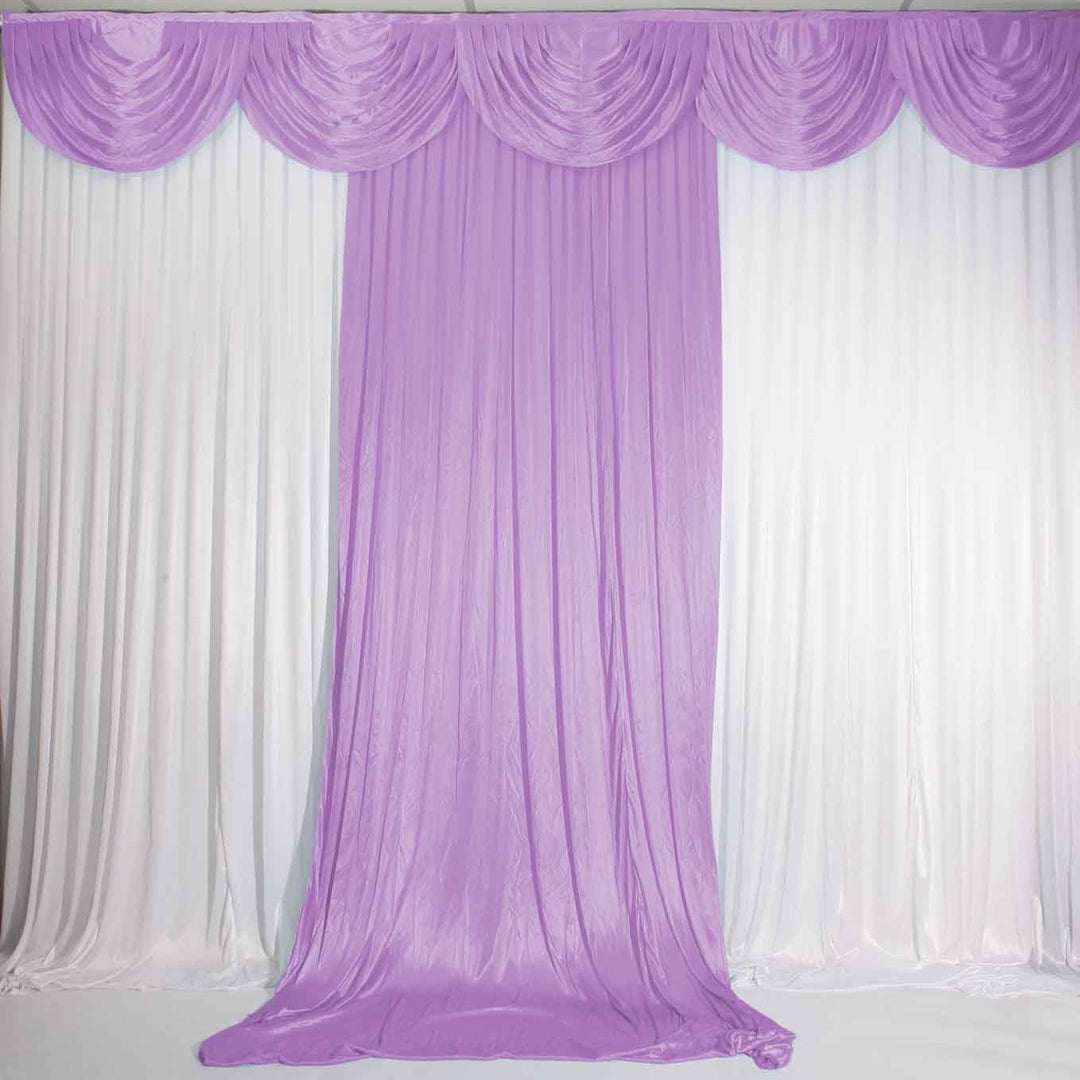 Lavender Ice Silk Satin Backdrop Convertible Panels 1mx3m