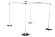 Backdrop Stand Cube Shape using 4 uprights and 4 crossbar Poles