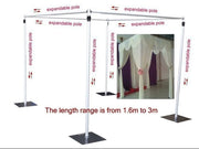 Backdrop Stand Set square cube Dimensions