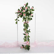Pink Rose (3cm) Flower Waterfall Bouquet - 1m