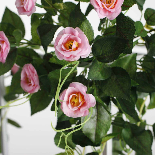 Pink Rose (3cm) Flower Waterfall Bouquet - 1m Flower Close Up