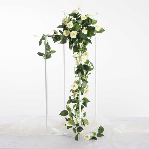 Artificial White Rose Bouquet 3cm Flower